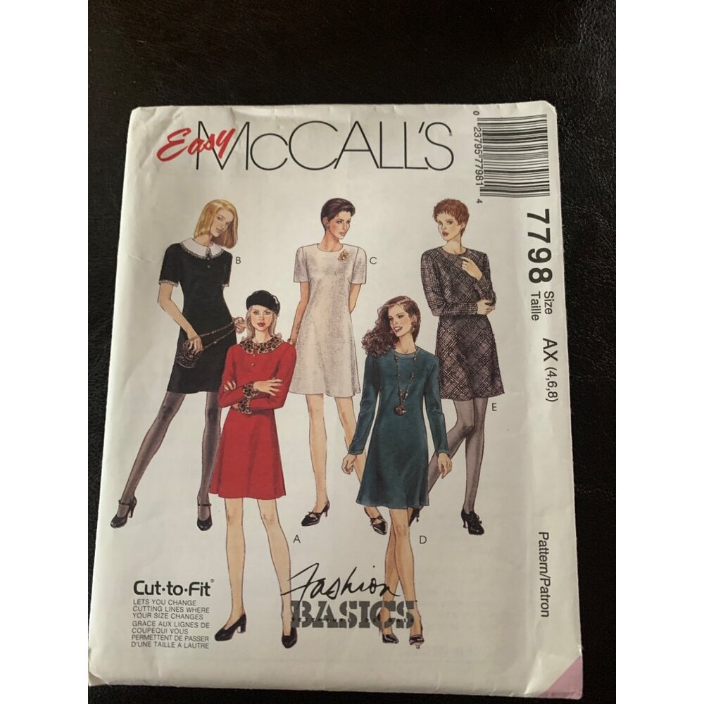 McCall's Misses Dress Sewing Pattern Size 8 10 12 14 16 18 20 22 4159 - uncut